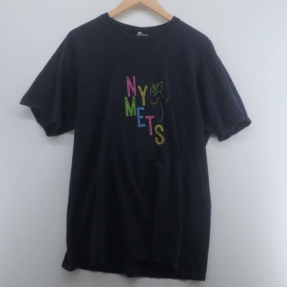 Fruit of the‎ Loom T-Shirt Mens XL Black Good NY Mets McDonalds Promo Graphic